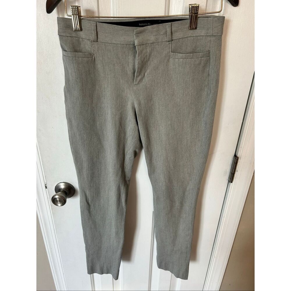 Banana republic gray dress pants size 2 Sloan curvy fit skinny fit